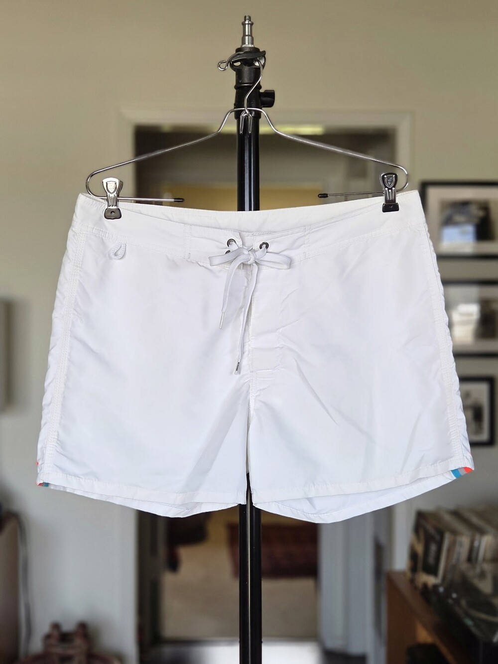 Sundek Men's White Drawstring Swim Shorts